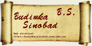 Budimka Sinobad vizit kartica